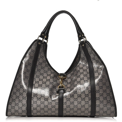 Gucci Crystal Monogram Large Joy Shoulder Bag Black 1 of 14