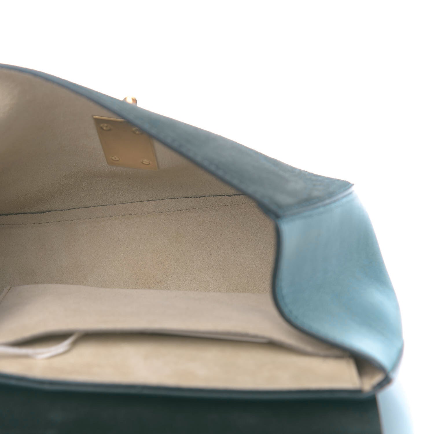 Chloe Suede Smooth Calfskin Drew Shoulder Bag Intense Green 4 of 11