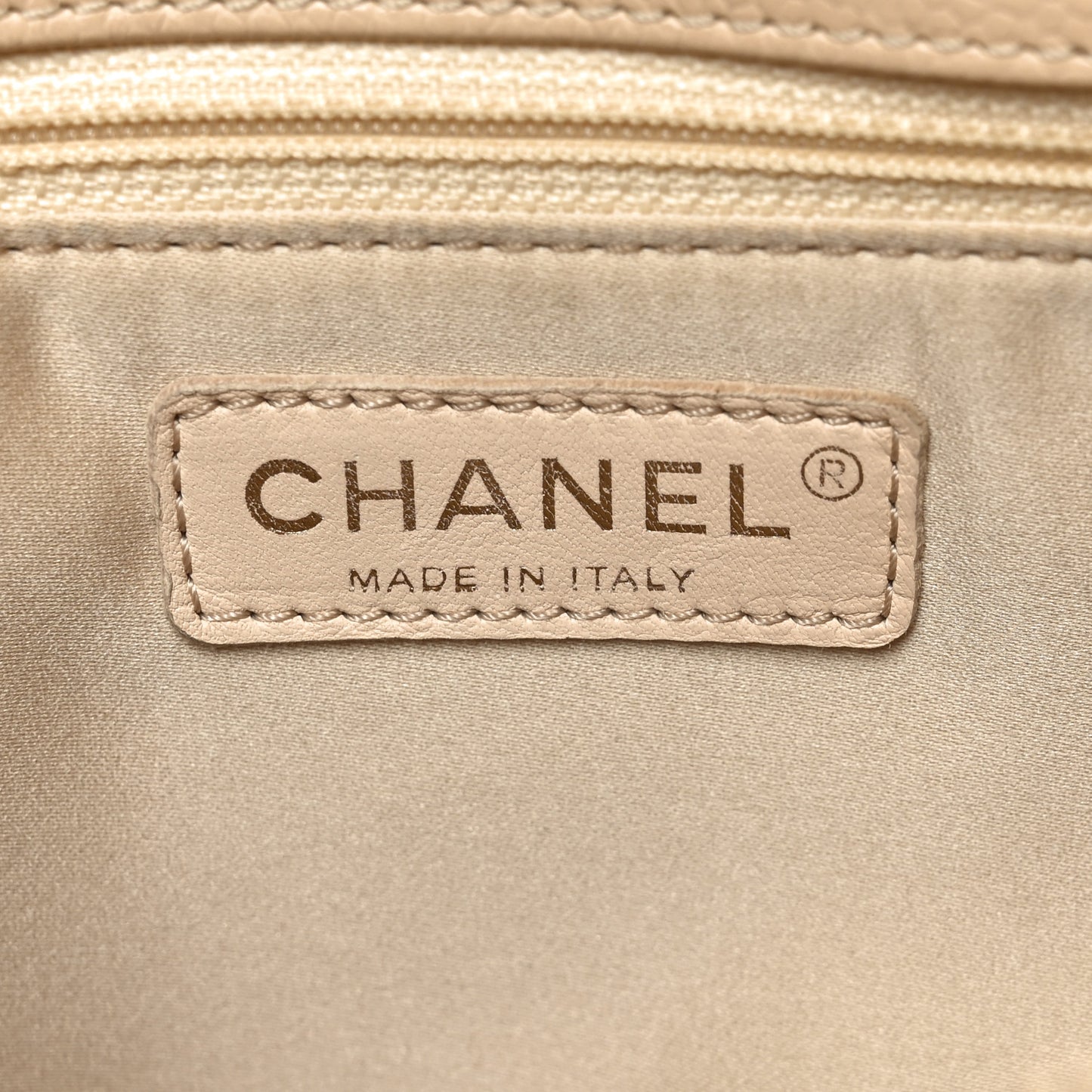 Caviar Quilted Grand Shopping Tote GST Beige