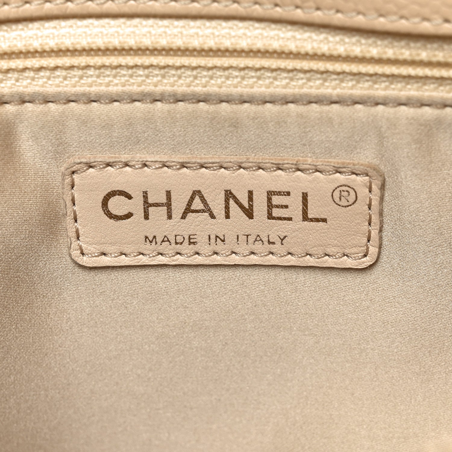 Chanel Caviar Quilted Grand Shopping Tote GST Beige 6 of 10