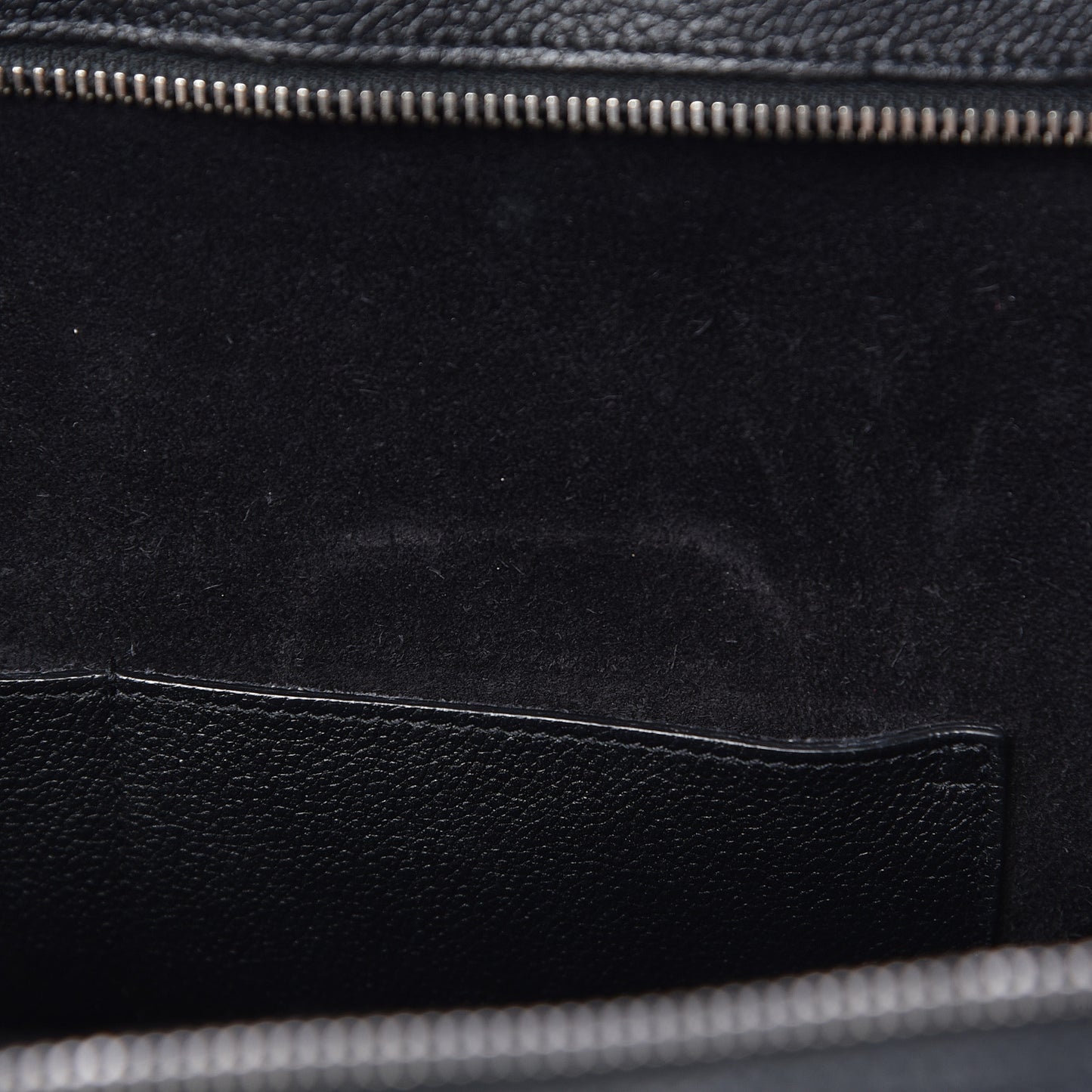Grained Calfskin Medium Rive Gauche Cabas Black
