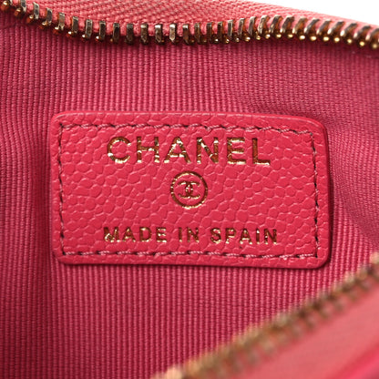 Chanel Caviar Quilted Small Cosmetic Case Pink 6 of 11