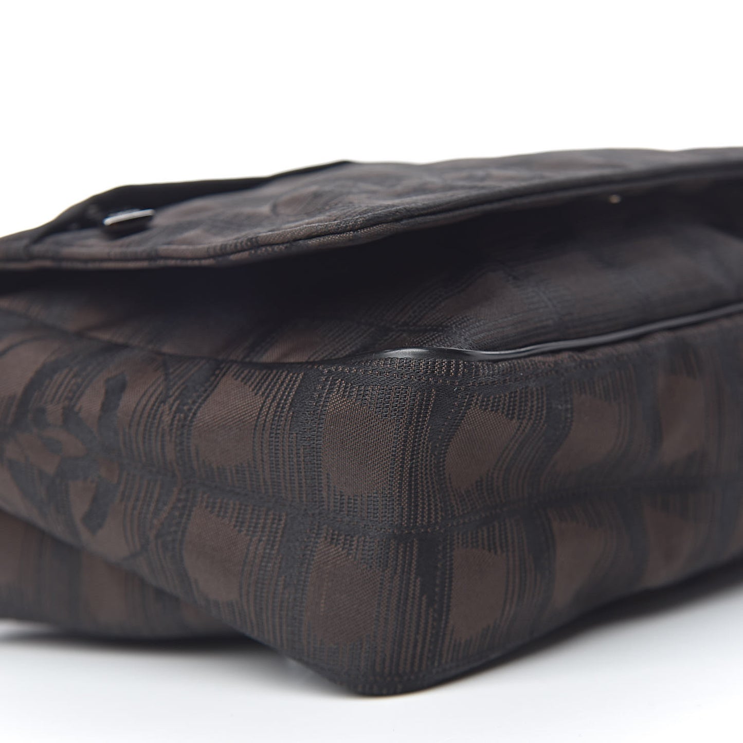 Nylon Travel Belt Bag Brown Black
