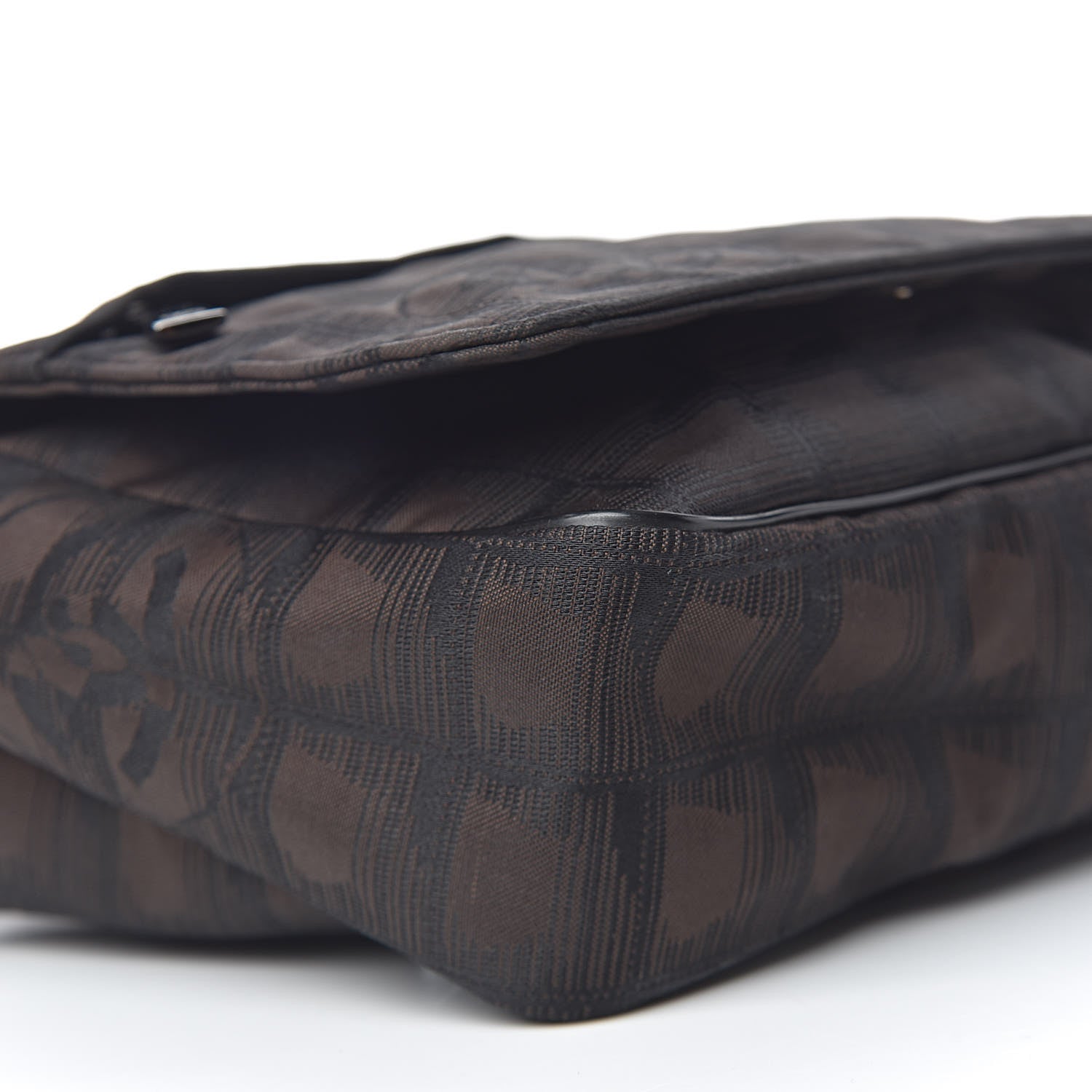 Chanel Nylon Travel Belt Bag Brown Black 8 of 10