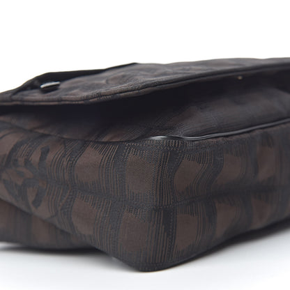 Chanel Nylon Travel Belt Bag Brown Black 8 of 10