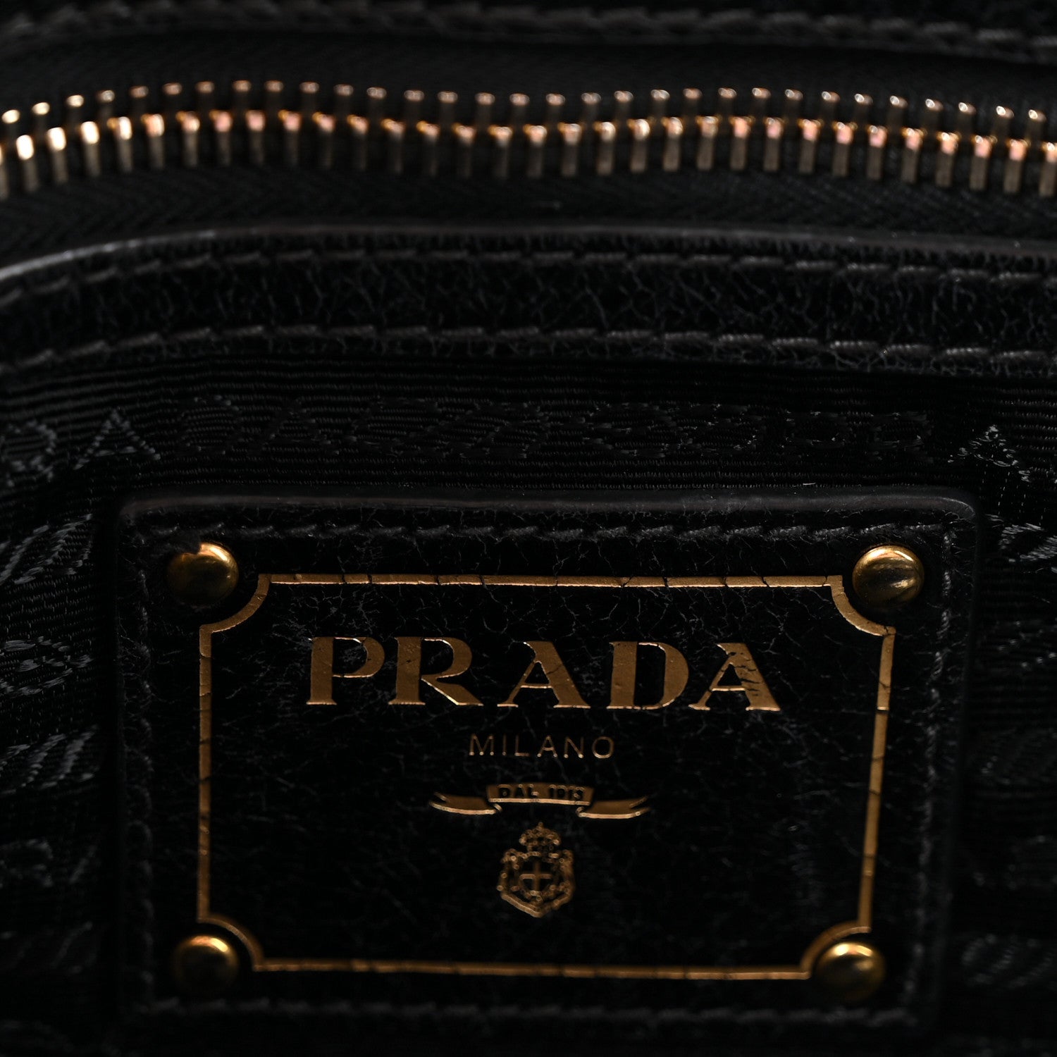 Prada Vitello Shine Hobo Black 6 of 12
