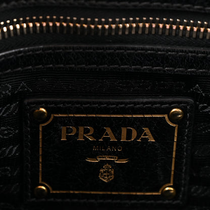Prada Vitello Shine Hobo Black 6 of 12