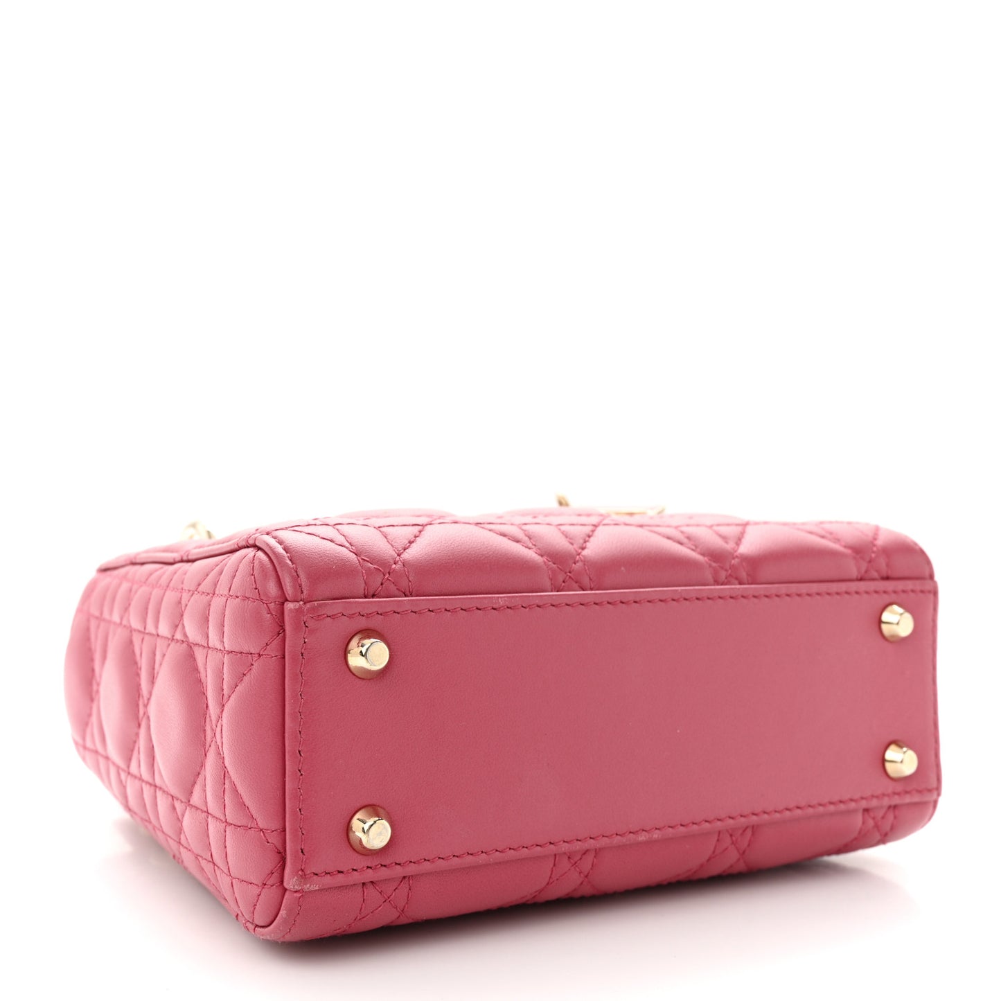 Lambskin Cannage Mini Lady Dior Pink