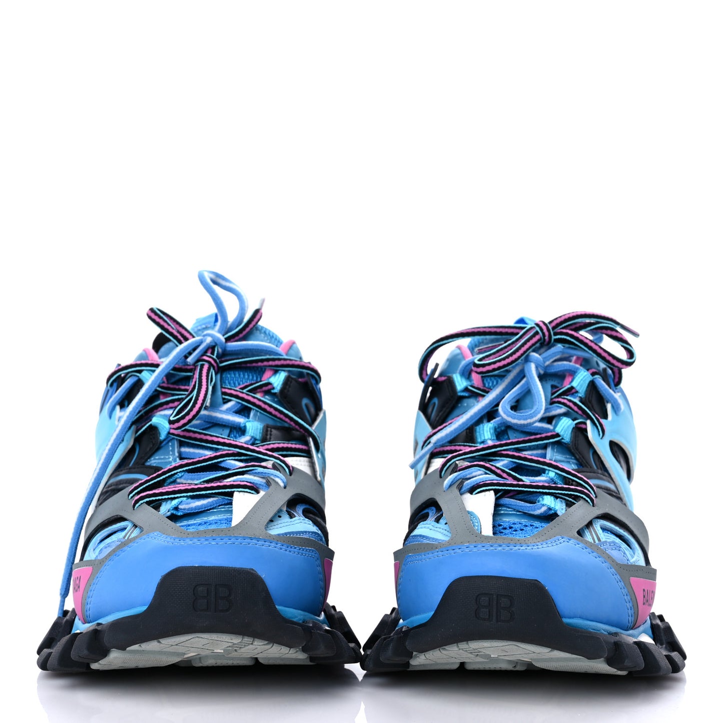 Mesh Nylon Mens Track Sneakers 40 Blue Black