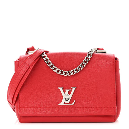 Louis Vuitton Calfskin Lockme II Chain Bag BB Rubis 1 of 8
