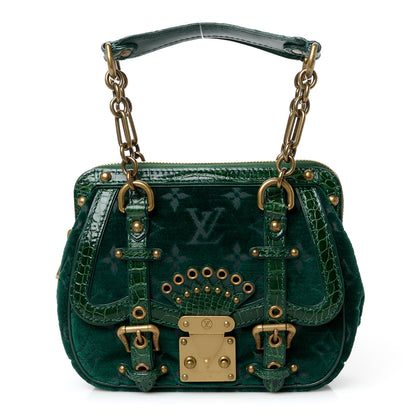 Louis Vuitton Monogram Velours Alligator Gracie MM Green 1 of 11