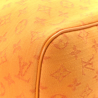 Louis Vuitton Denim Monogram Keepall Bandouliere 50 Ocre 9 of 13