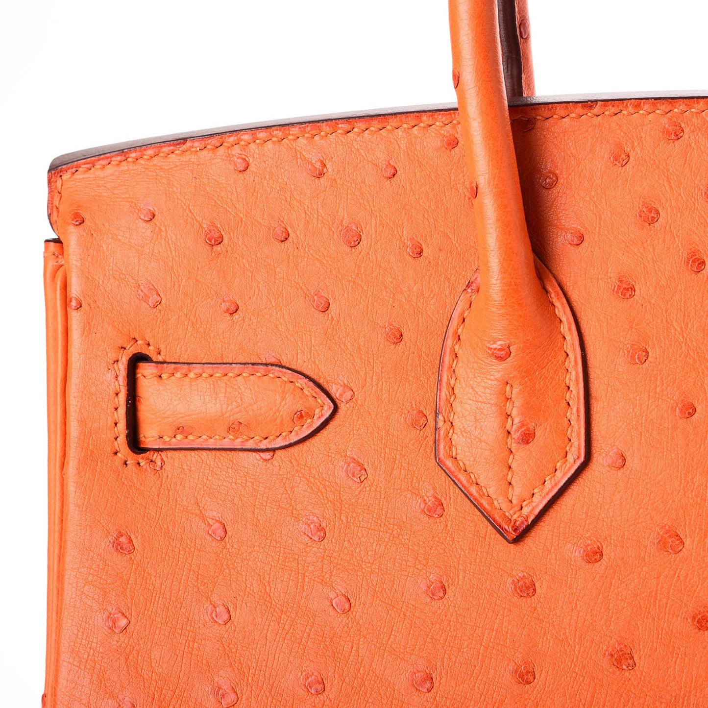 Ostrich Birkin 30 Orange