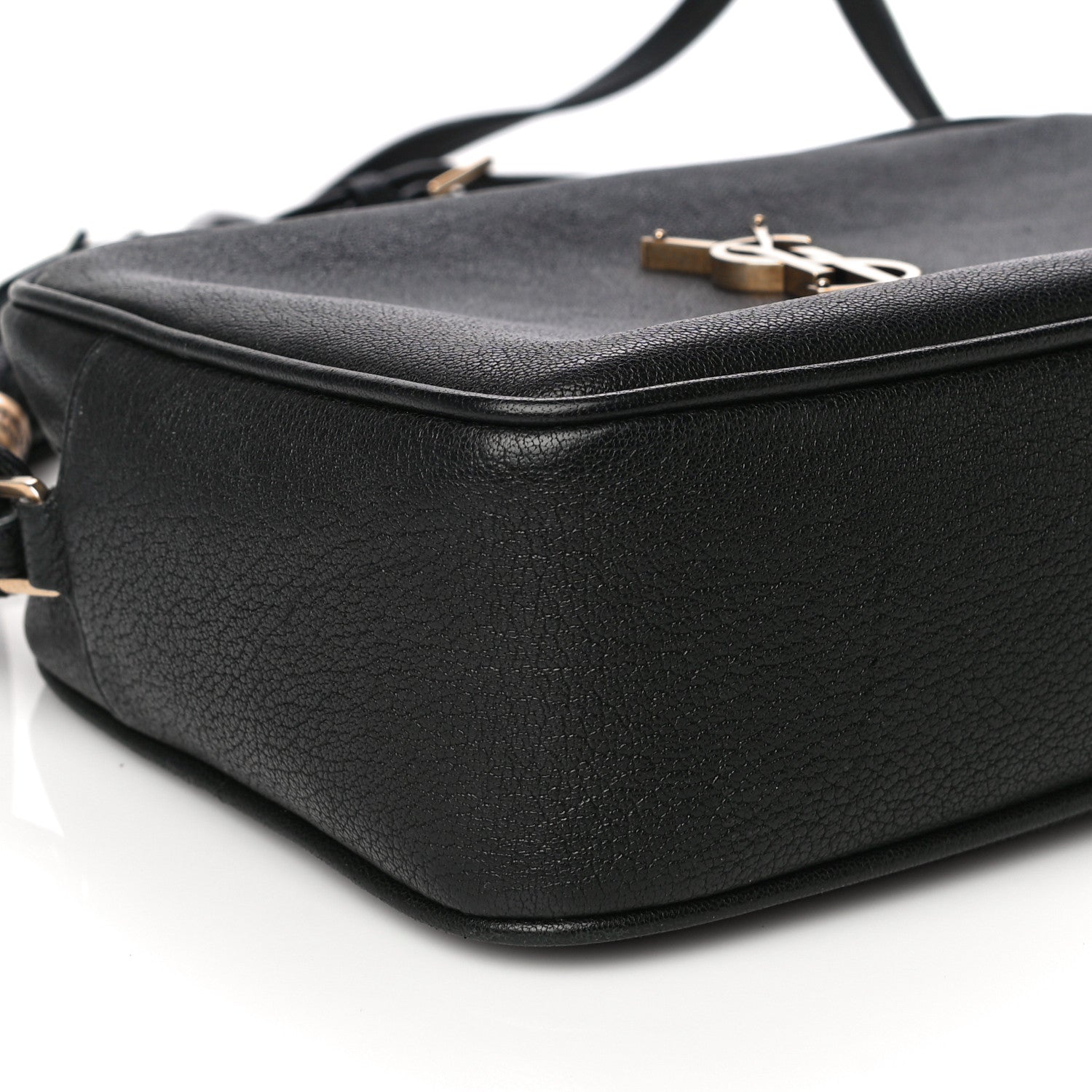 Saint Laurent Lambskin Monogram Small Lou Camera Bag Black 11 of 11
