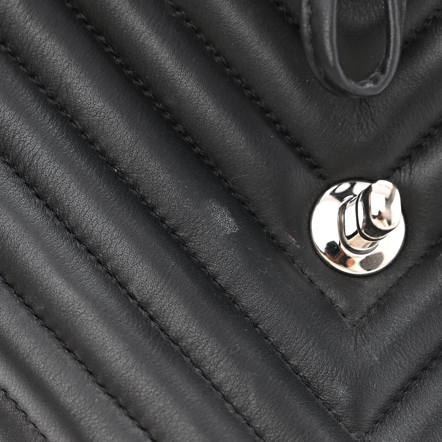 Chanel Calfskin Chevron Quilted Large Urban Spirit Backpack Black 12 of 13