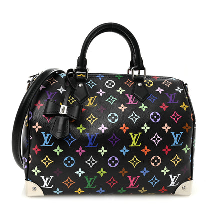 Louis Vuitton LV X TM Monogram Multicolor Speedy Soft 30 Black 1 of 9