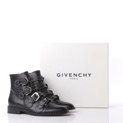 Givenchy Calfskin Studded Prue Buckle Bootie 39.5 Black 13 of 13