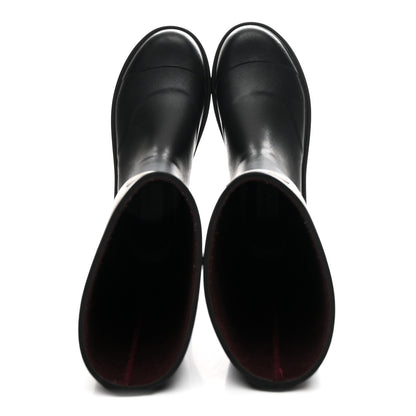 Chanel Caoutchouk CC High Boots 39 Black 2 of 9