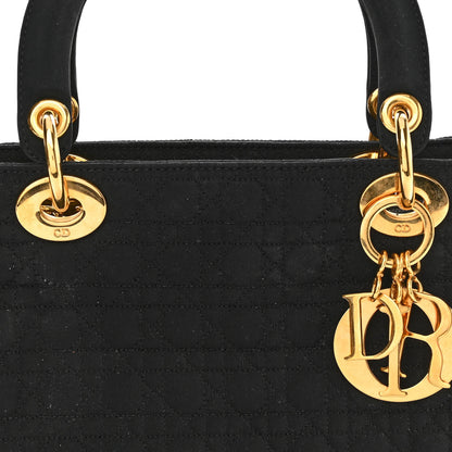 Christian Dior Nylon Cannage Medium Lady Dior Black 8 of 11
