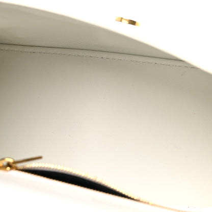 Balenciaga Calfskin Crocodile Embossed Small Hourglass Top Handle Bag White 5 of 13