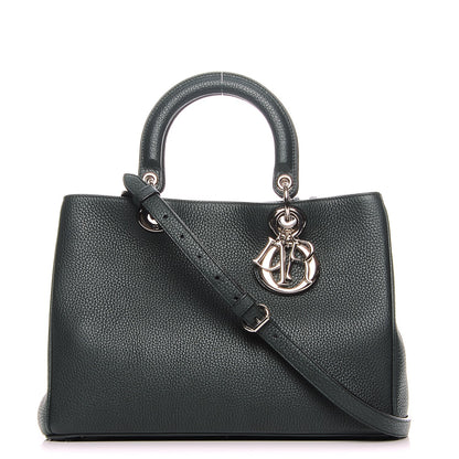 Christian Dior Bullcalf Medium Diorissimo Tote Dark Green 1 of 14