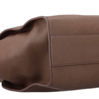 The Row Polished Saddle Calfskin Marlo 14 Tawny Brown 7 of 8