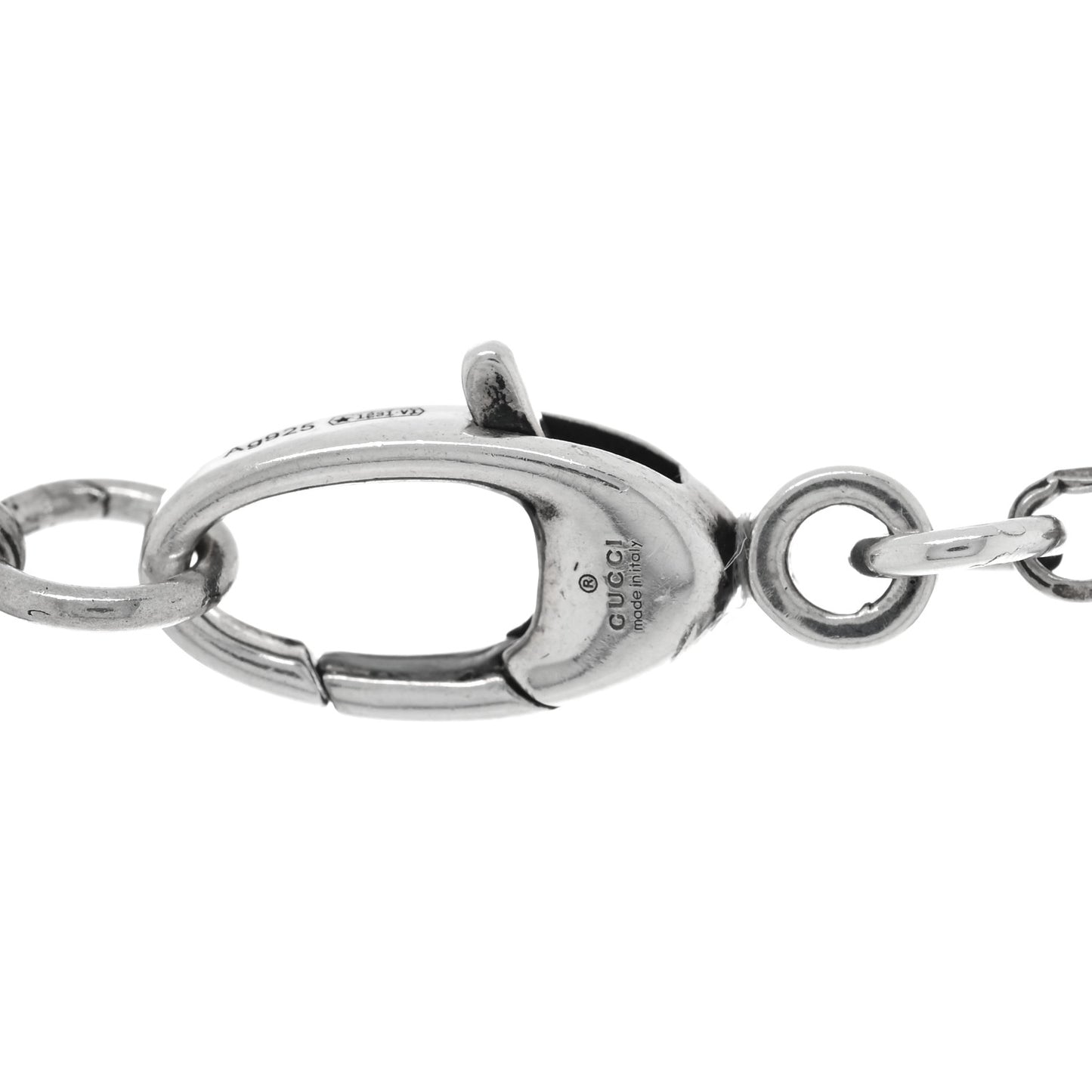 Sterling Silver Double G Key Pendant Necklace