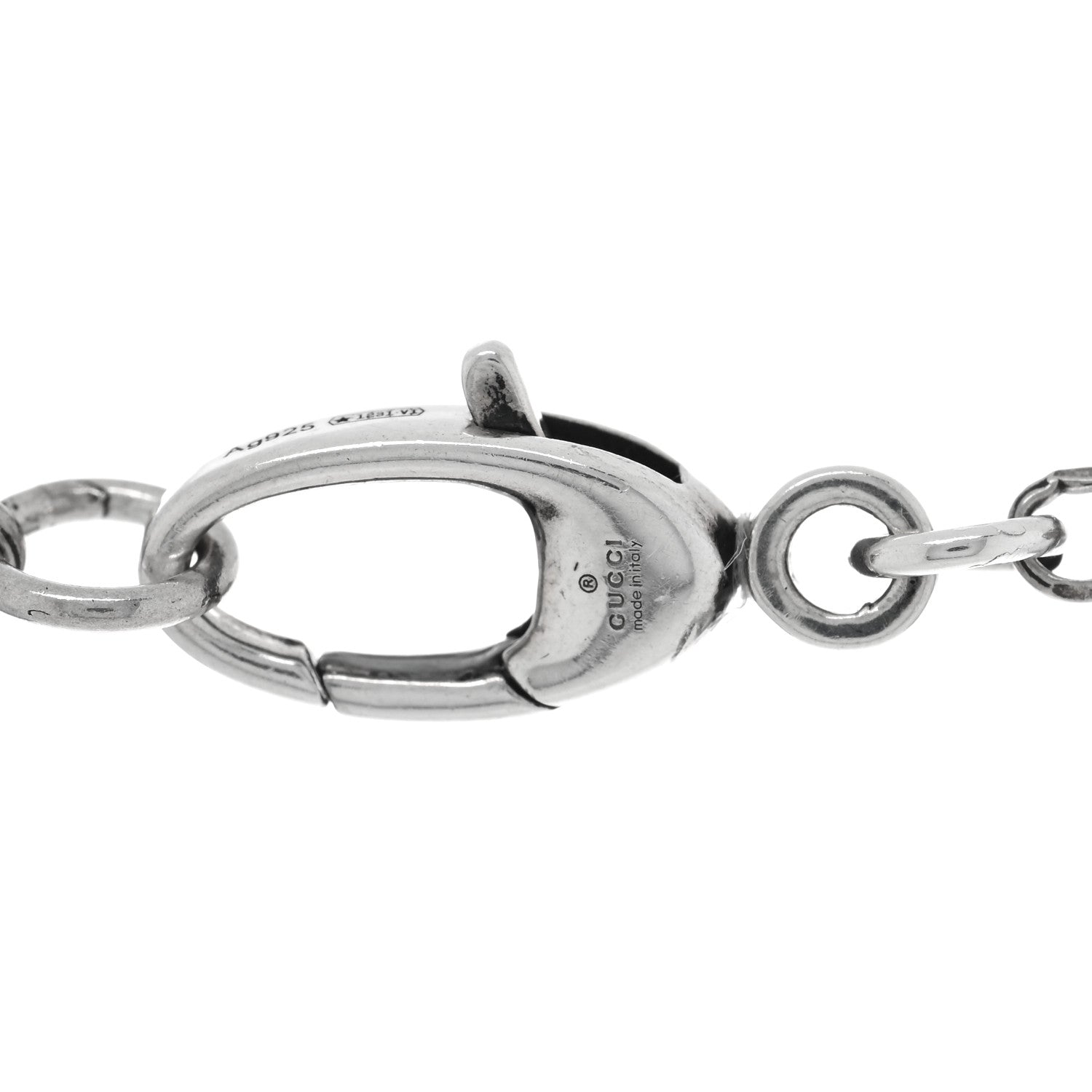 Gucci Sterling Silver Double G Key Pendant Necklace 4 of 5
