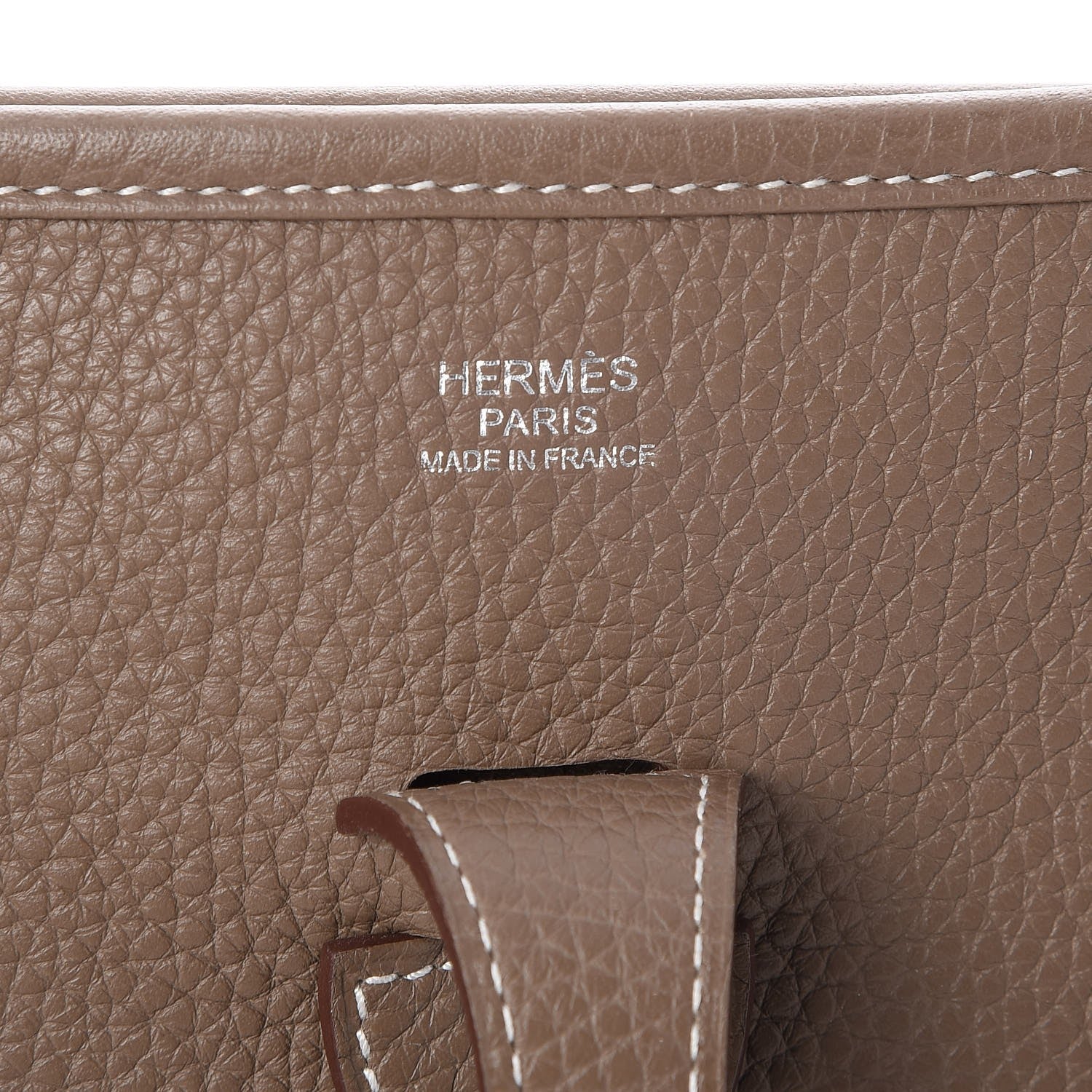 Hermes Taurillon Clemence Evelyne III PM Etoupe 6 of 8