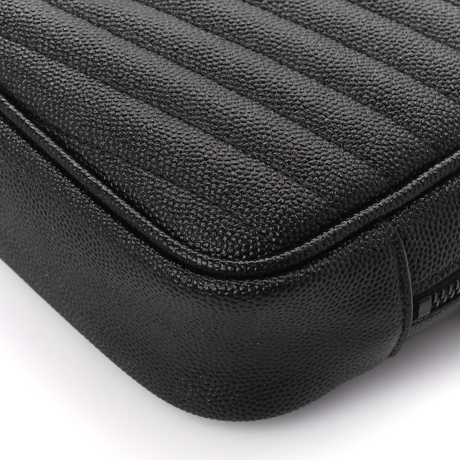 Saint Laurent Grain De Poudre Matelasse Monogram Mini Lou Camera Bag Black 10 of 10