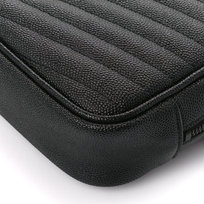 Saint Laurent Grain De Poudre Matelasse Monogram Mini Lou Camera Bag Black 10 of 10