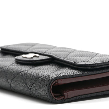Chanel Caviar Quilted Medium Flap Wallet Black 12 of 13