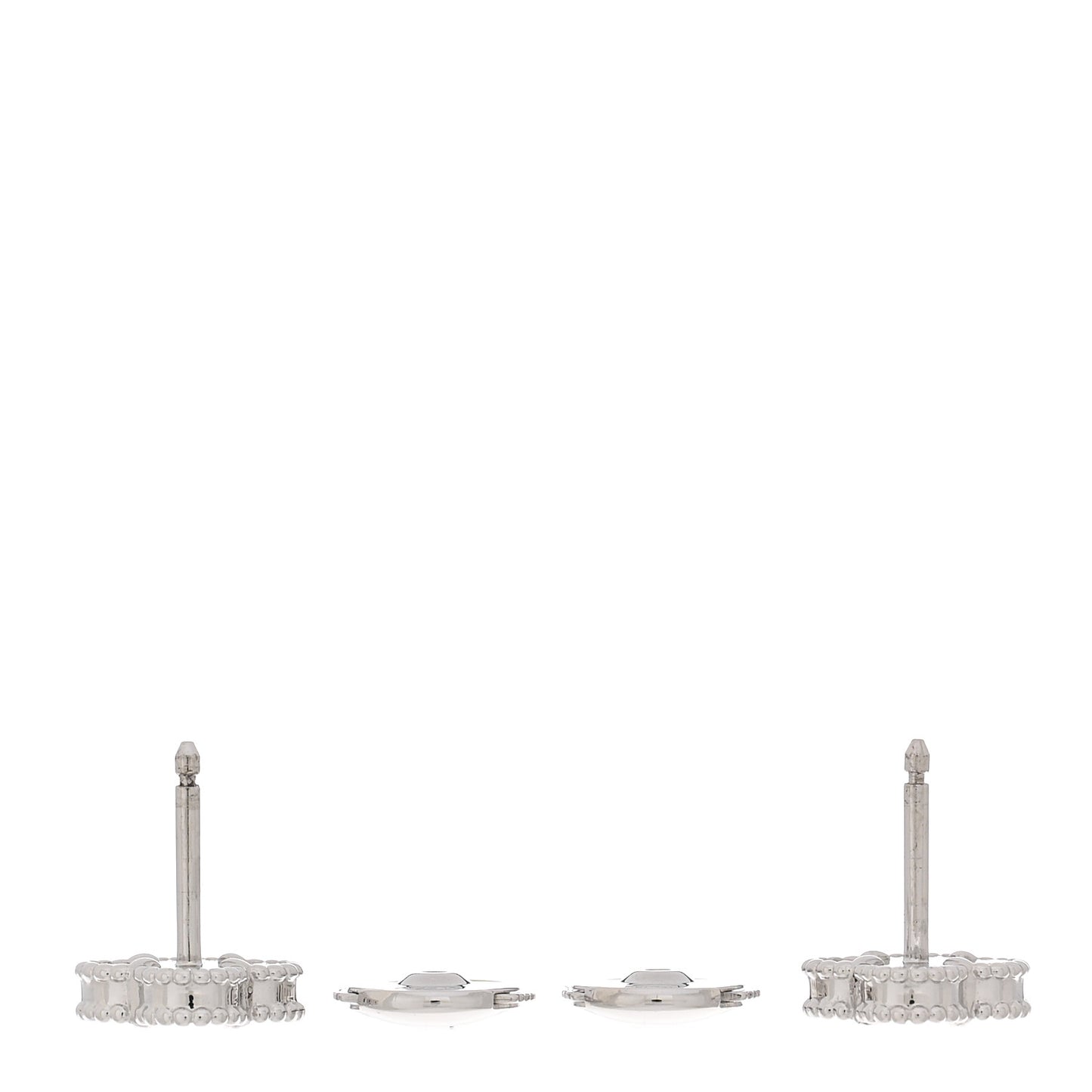 18K White Gold Mother of Pearl Sweet Alhambra Earrings