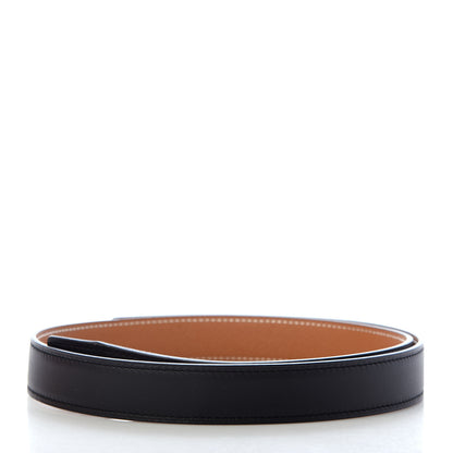 Hermes Swift Epsom 24mm Belt Strap 75 Black Gold 2 of 5