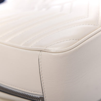 Gucci Calfskin Matelasse Sylvie Web Small GG Marmont Top Handle Shoulder Bag White 15 of 20