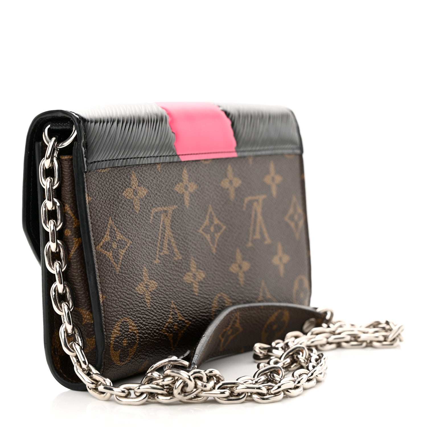 Louis Vuitton Monogram Kabuki Chain Wallet Black 3 of 12