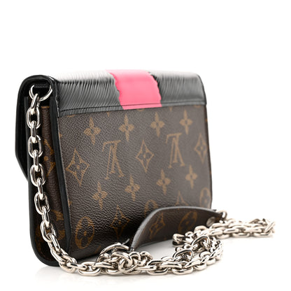 Louis Vuitton Monogram Kabuki Chain Wallet Black 3 of 12