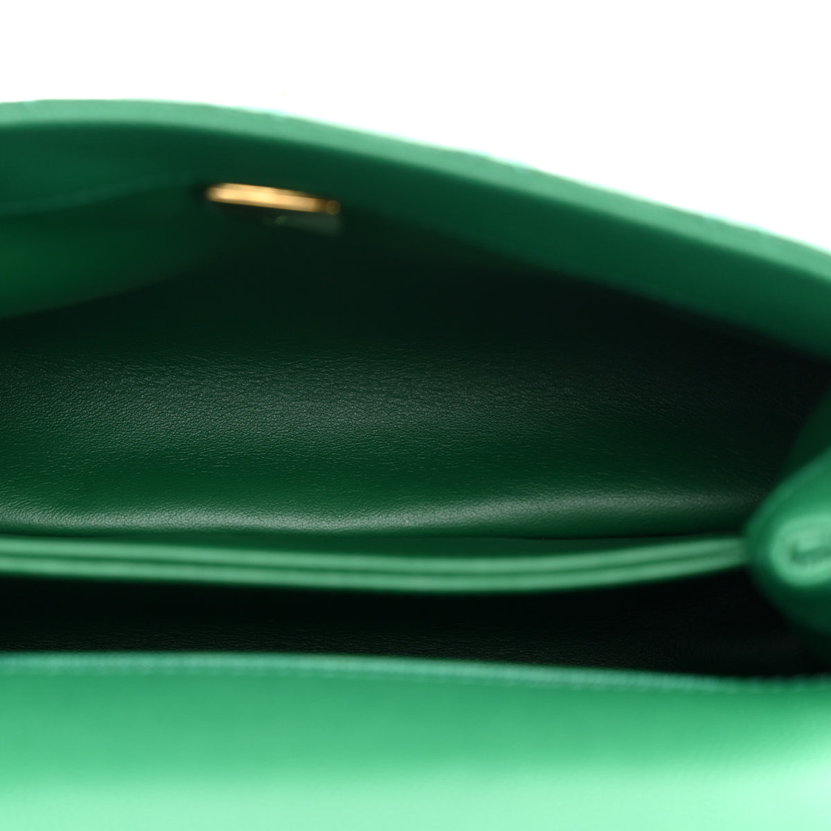 Caviar Quilted Mini Coco Handle Flap Green