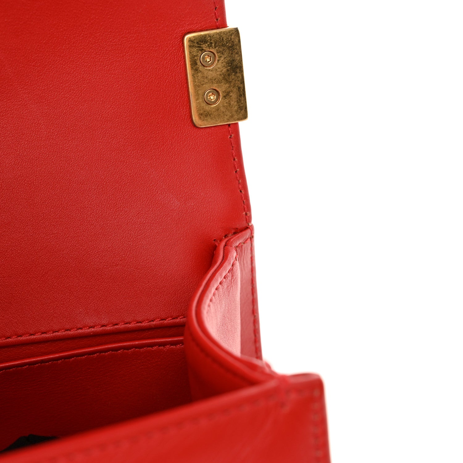 Chanel Snakeskin Medium Boy Flap Red 13 of 15