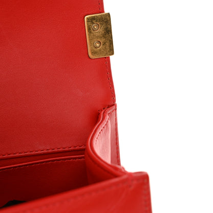 Chanel Snakeskin Medium Boy Flap Red 13 of 15
