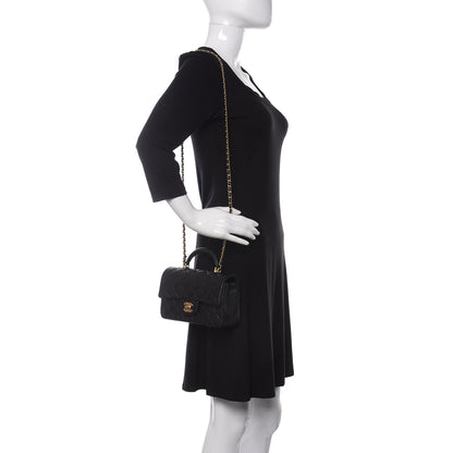 Chanel Caviar Quilted Mini Top Handle Rectangular Flap Black 2 of 11