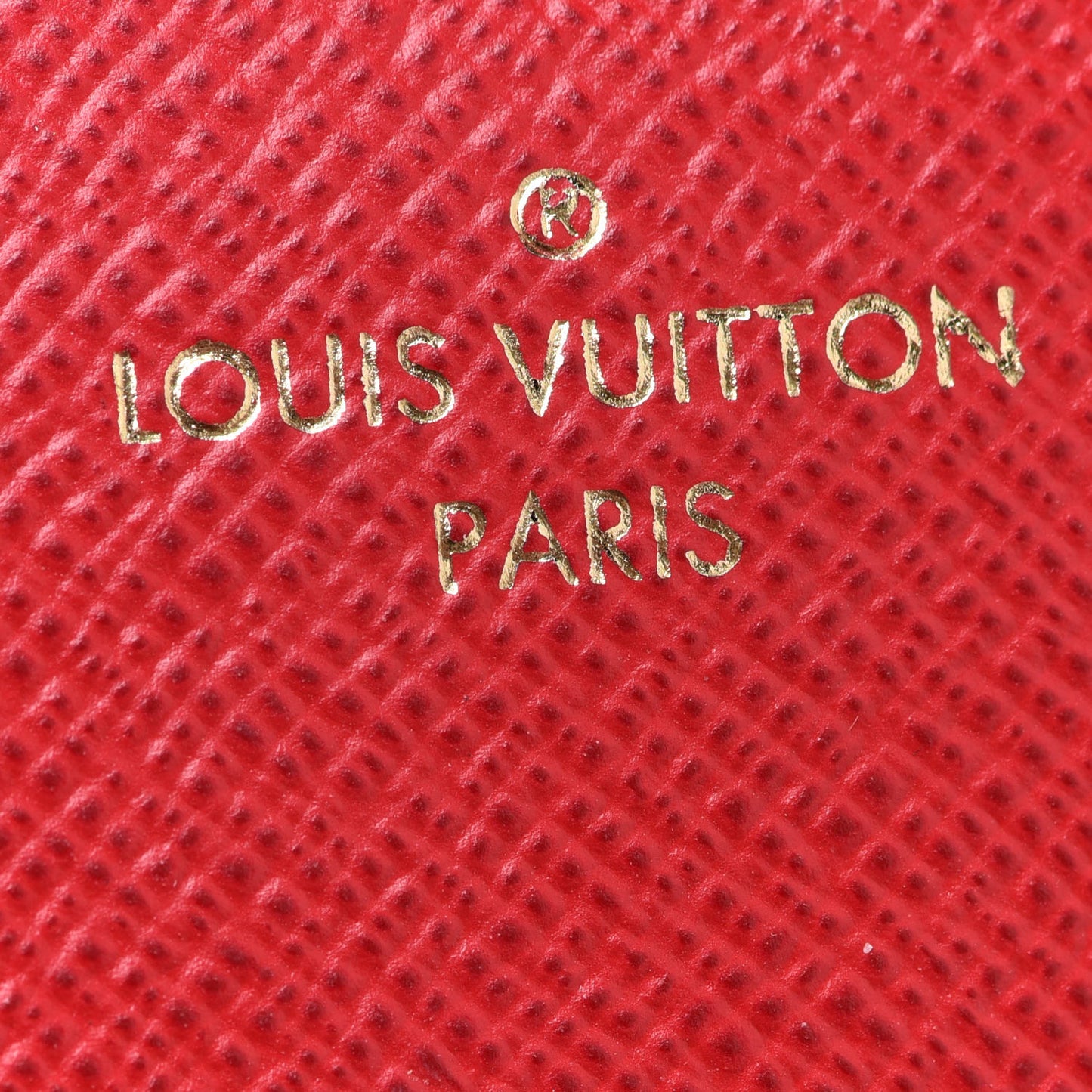 Damier Ebene Josephine Wallet Red