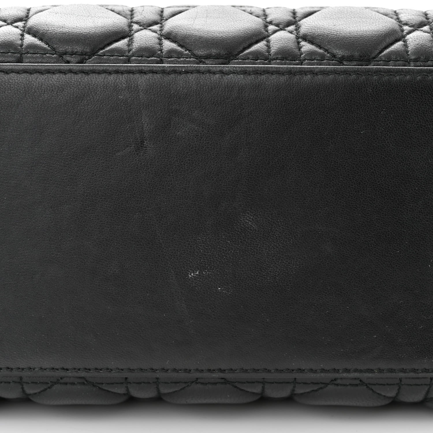 Christian Dior Lambskin Cannage Medium Lady Dior Black 11 of 11