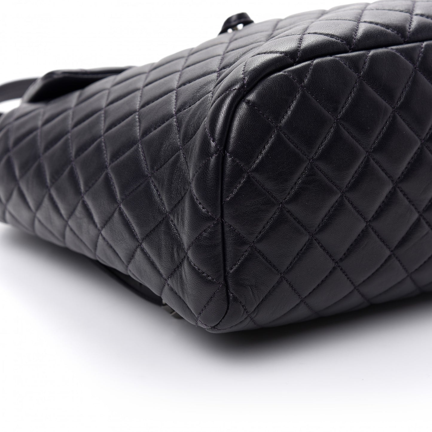 Lambskin Quilted Large Urban Spirit Backpack Navy