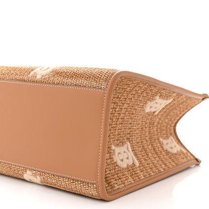 Burberry Raffia Calfskin Large Freya Tote Natural 10 of 10