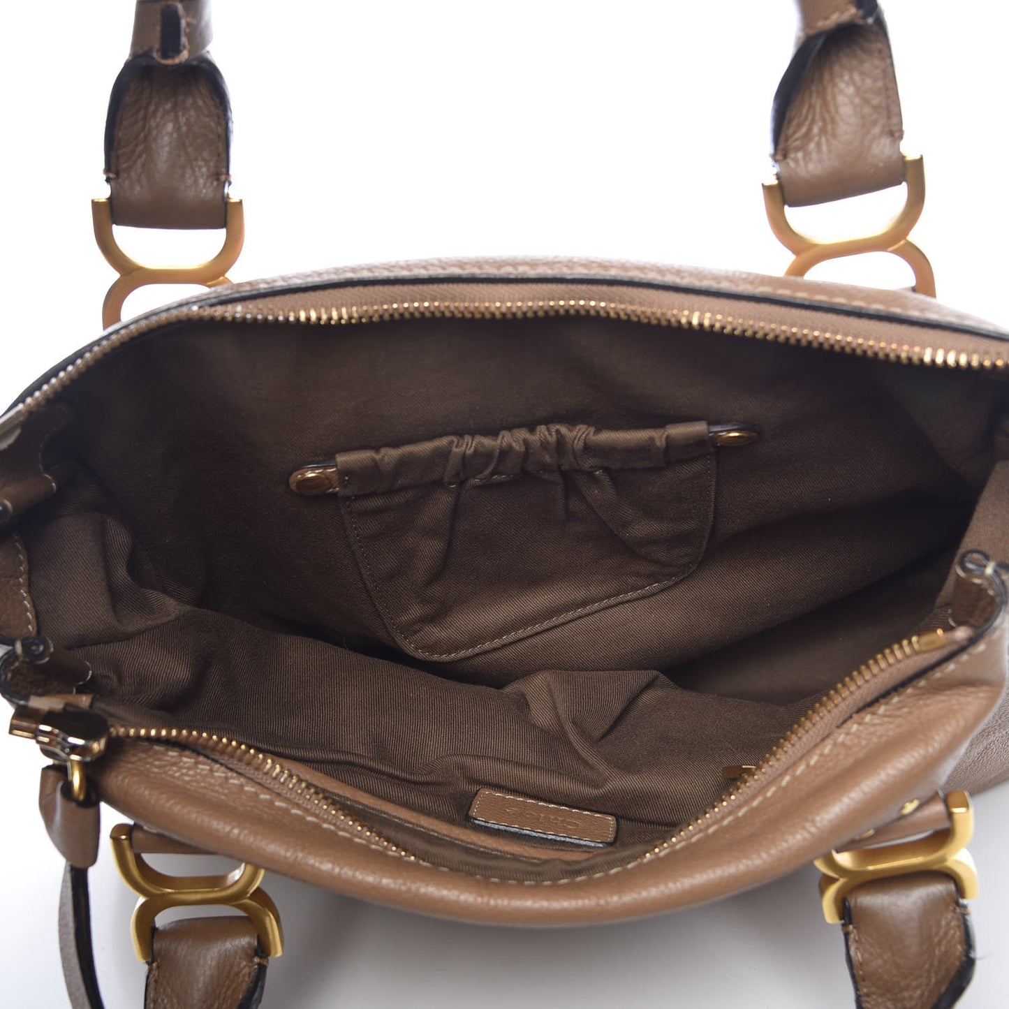 Calfskin Medium Marcie Satchel Nut