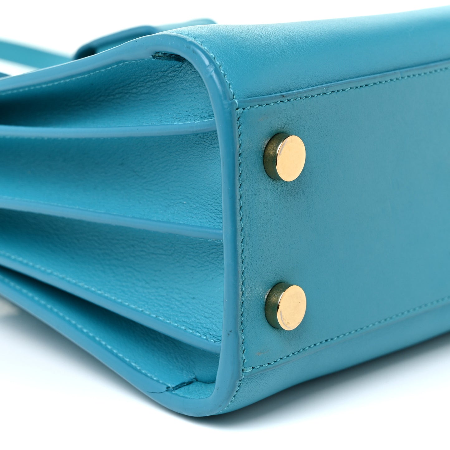 Calfskin Nano Sac De Jour Turquoise