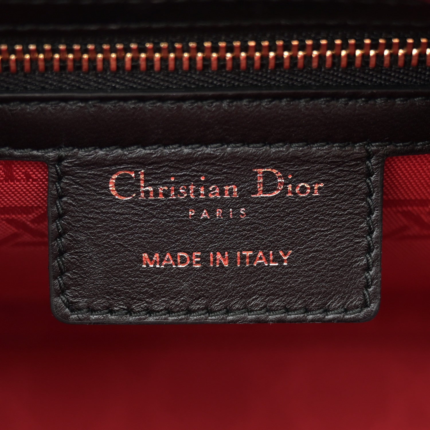 Christian Dior Lambskin Cannage Medium Lady Dior Black 6 of 10