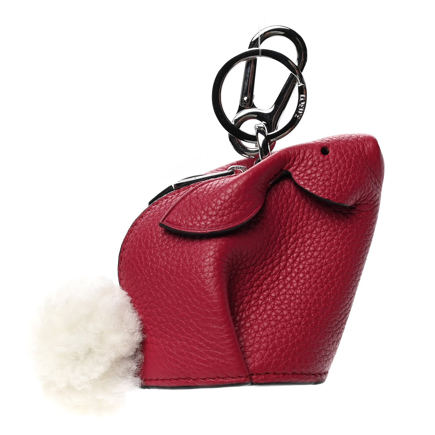 Loewe Calfskin Bunny Charm Raspberry 3 of 3
