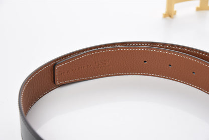 Hermes Box Togo 32mm Pegase H Belt 90 Black Gold 5 of 7